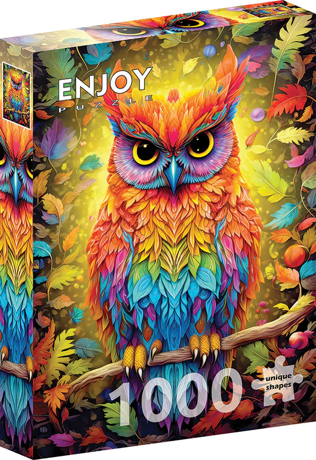 ENJOY PUZZLE Autumnal Owl | 1000 Piece | AI Assistance