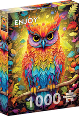 ENJOY PUZZLE Autumnal Owl | 1000 Piece | AI Assistance