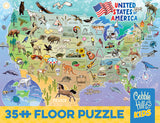 Cobble Hill Map of the USA (35pc Floor Puzzle | Rope Handle)