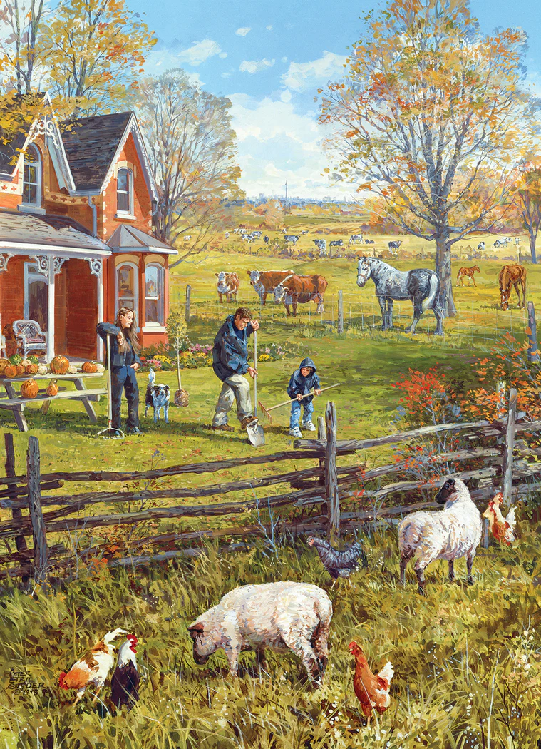 Cobble Hill Young Family Farm 500 Piece Puzzle