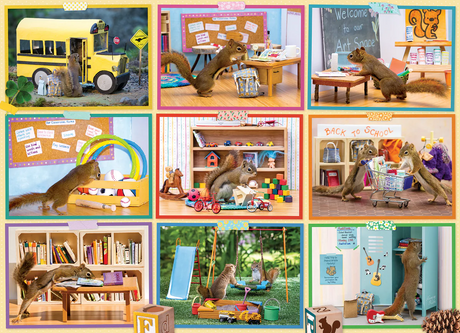 Cobble Hill Squirrels at School - 1000 Piece Puzzle