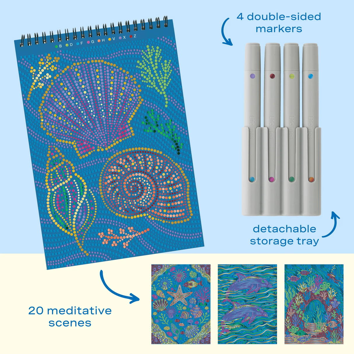 FlowArt® - Dot-By-Letter, Into the Deep - Metallic Ink