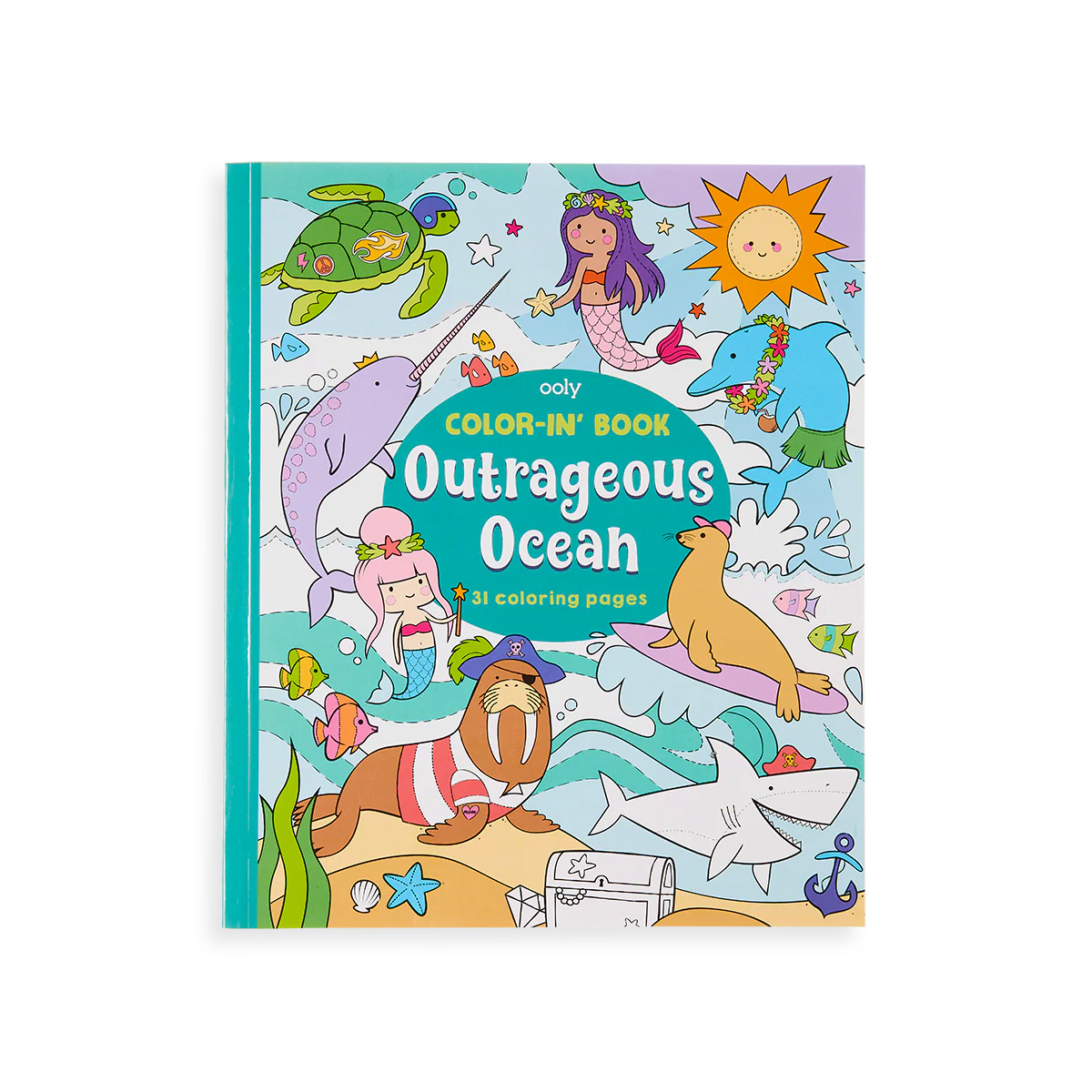 Color-in' Book Coloring Book - Outrageous Ocean - 31 Pages