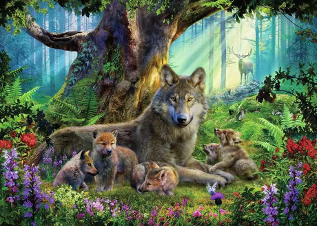 Ravensburger Wolves in the Forest 1000 pc Puzzle