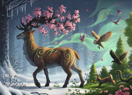 Ravensburger Deer of Spring 1000 pc Puzzle