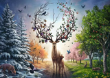 Ravensburger Magical Deer 1000 Pc Puzzle