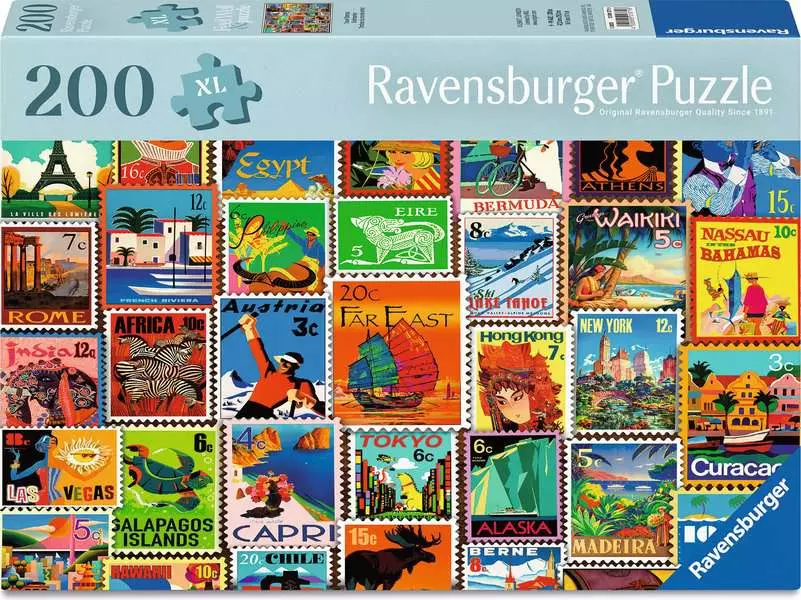 Ravensburger Travel Stamps 200 Pc Puzzle