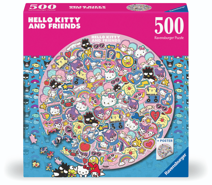 Ravensburger Hello Kitty 500 Pc Round Puzzle