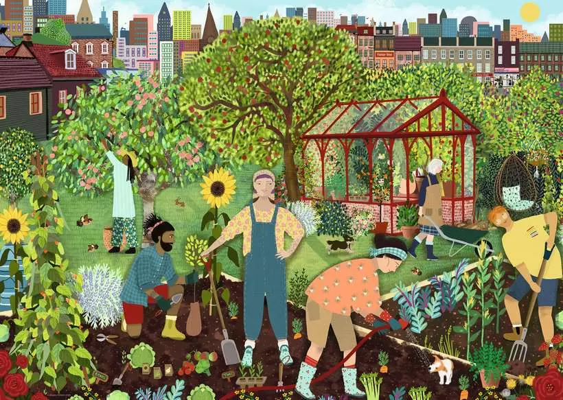 Ravensburger The Allotment 1000 Pc Puzzle