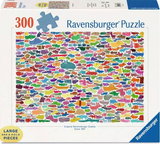 Ravensburger 387 Dogs & One Cat 300 Pc Puzzle LF