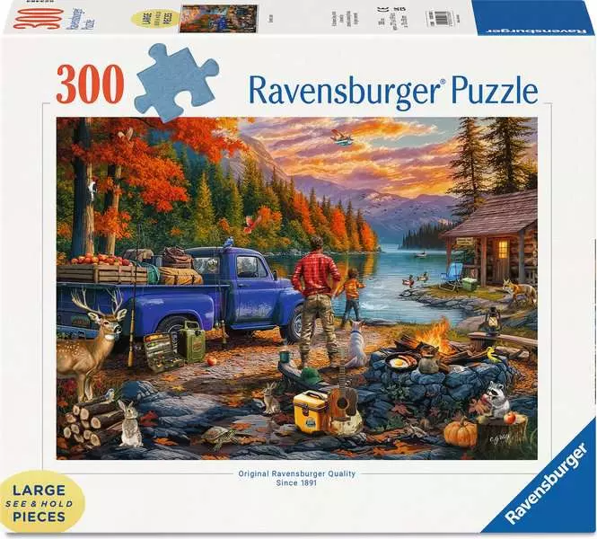 Ravensburger Sunset Lake 300 Pc Puzzle LF