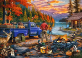 Ravensburger Sunset Lake 300 Pc Puzzle LF