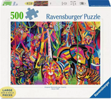 Ravensburger Jeweled Jungle 500 Pc Puzzle LF