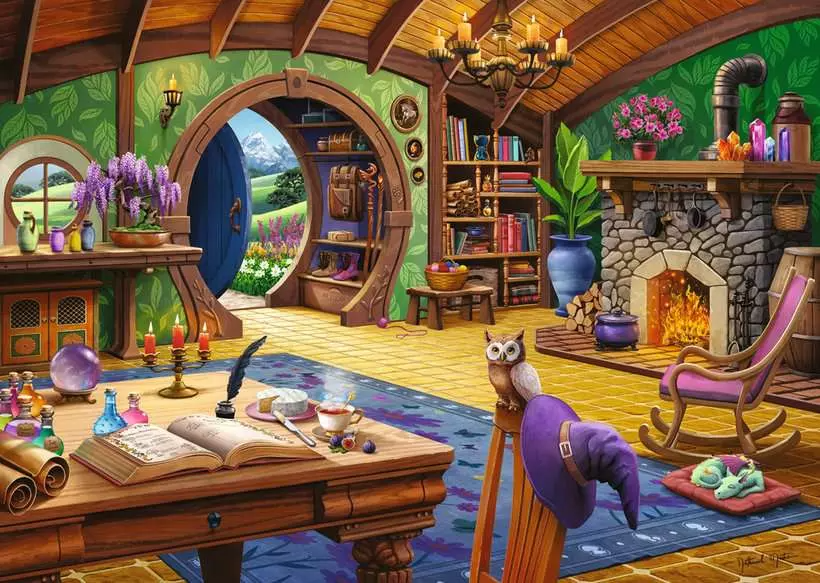 Ravensburger Charmed Cottage 1000 Pc Puzzle