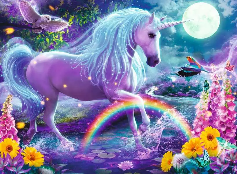 Ravensburger Glitter Unicorn 100 pc XXL Glitter Puzzle