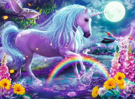 Ravensburger Glitter Unicorn 100 pc XXL Glitter Puzzle