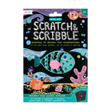 Scratch and Scribble Mini Scratch Art Kit - Friendly Fish - 8 Cards 1 Sticker Sheet