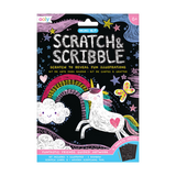 Scratch and Scribble Mini Scratch Art Kit - Funtastic Friends - 8 Cards 1 Sticker Sheet