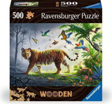 Ravensburger WOOD: Jungle Tiger 500 pc Puzzle
