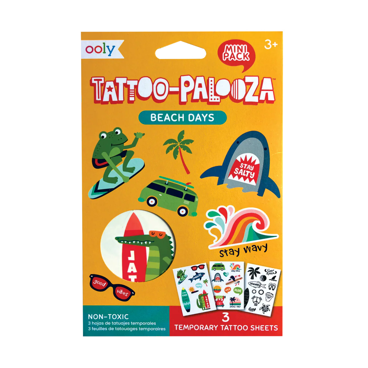 Mini Tattoo Palooza Temporary Tattoos - Beach Days