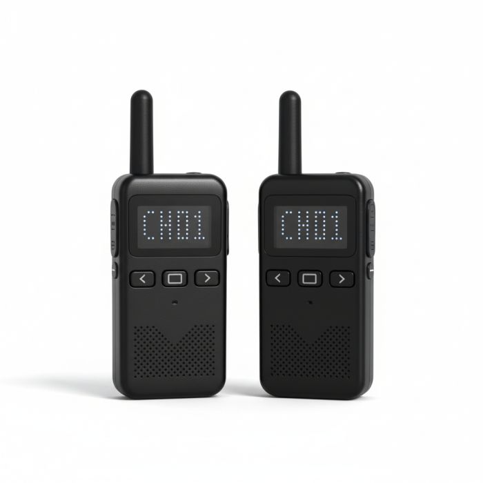 RadioShack Two-Way Radios 7 -Mile Range Rechargeable Walkie Talkies with Display 2-Pack