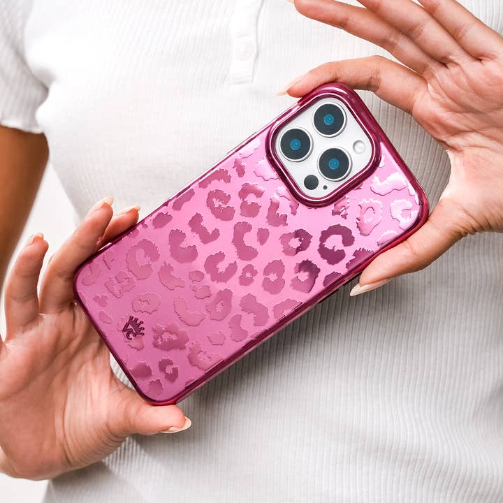 VELVET CAVIAR Apple iPhone 16 MagSafe Case - Pink Ruby Leopard
