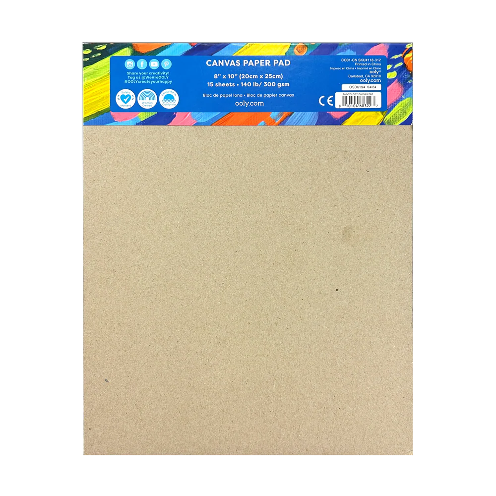 Paintology Canvas Paper Pad - 15 Sheets