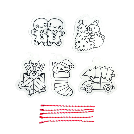 Shrink-Its! Mini DIY Shrink Art Kit - Holly Jolly - 5 Charms