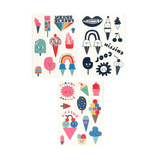 Tattoo-Palooza x Suzy Ultman: Temporary Tattoos Mini Pack - Ice Cream Party