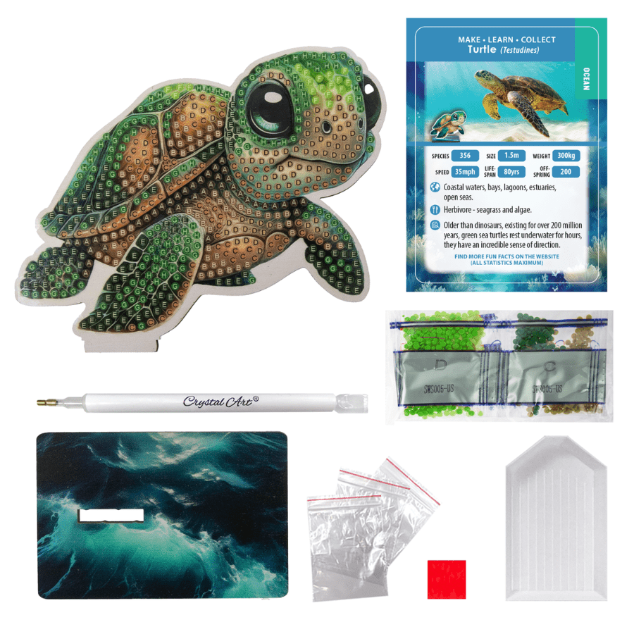 Crystal Art Buddies: Ocean - Turtle