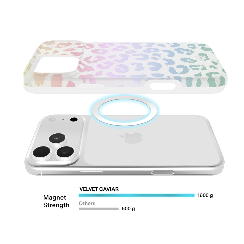 VELVET CAVIAR MagSafe Case for Apple iPhone 17 Pro - White Opal Leopard
