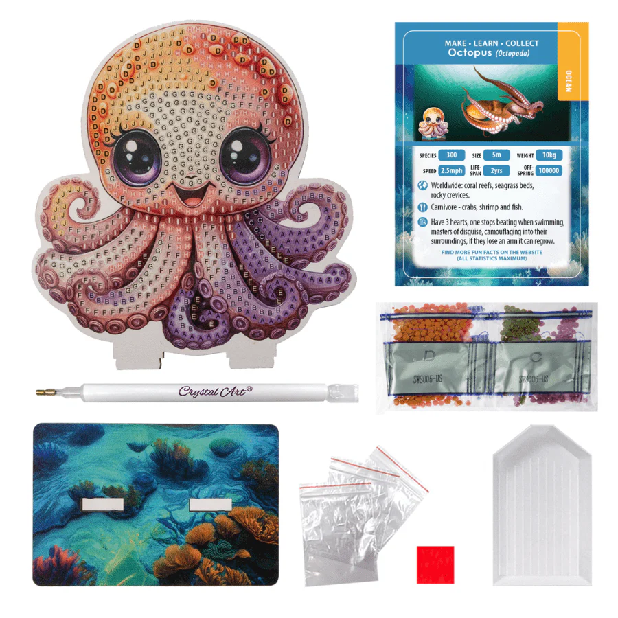Crystal Art Buddies: Ocean - Octopus