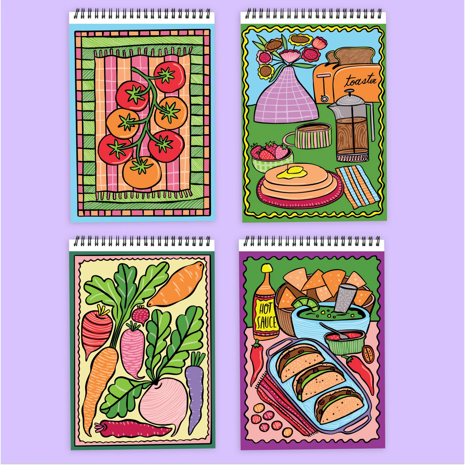 FlowArt® - Color-to-Reveal, Foodie Fun