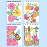 FlowArt® - Stamp-By-Shape, Secret Garden