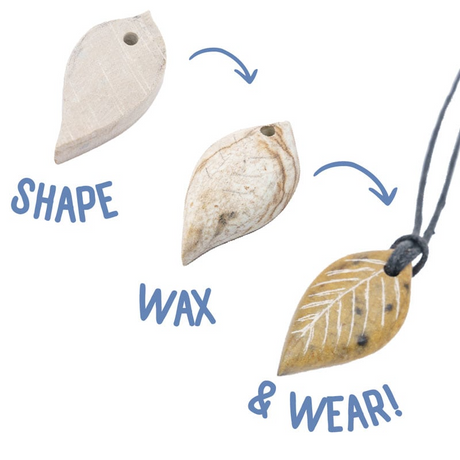 Soapstone Jewelry - Leaf Pendant