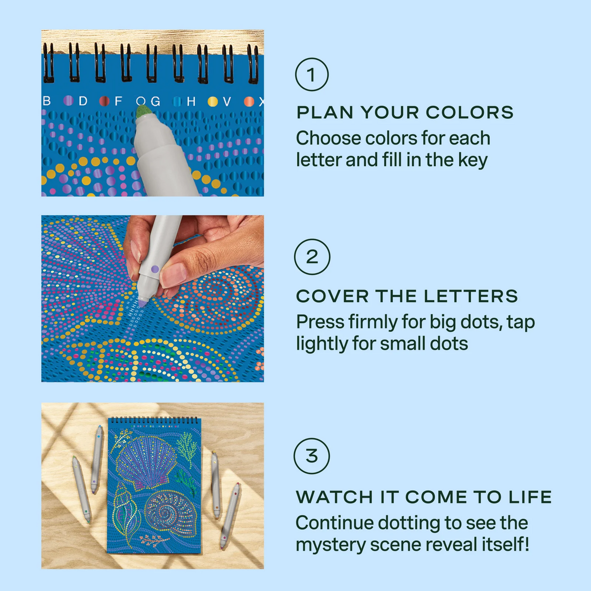 FlowArt® - Dot-By-Letter, Into the Deep - Metallic Ink