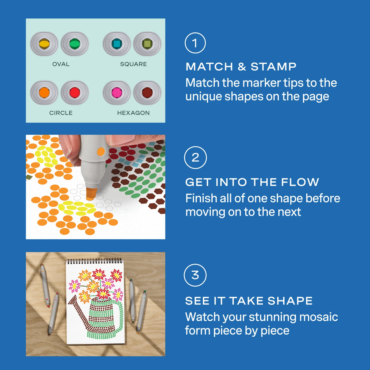 FlowArt® - Stamp-By-Shape, Secret Garden