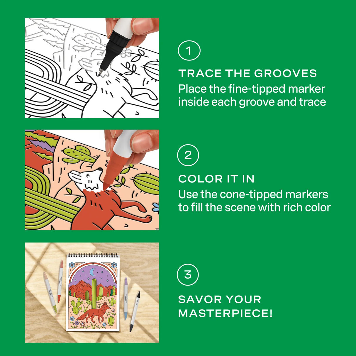 FlowArt® - Trace-By-Groove, Desert Dreams