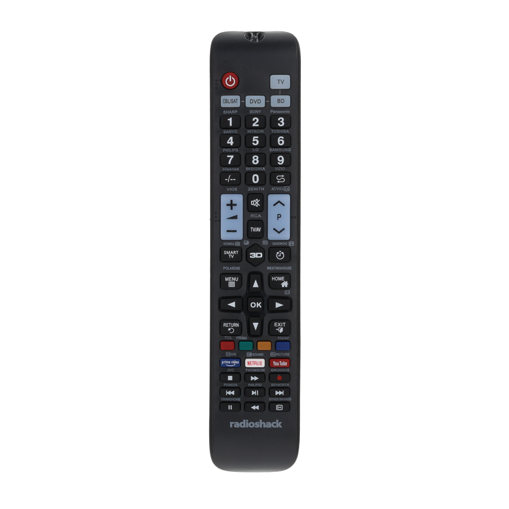 RadioShack 4-in-1 Universal Remote Control for TVs and Home Devices
