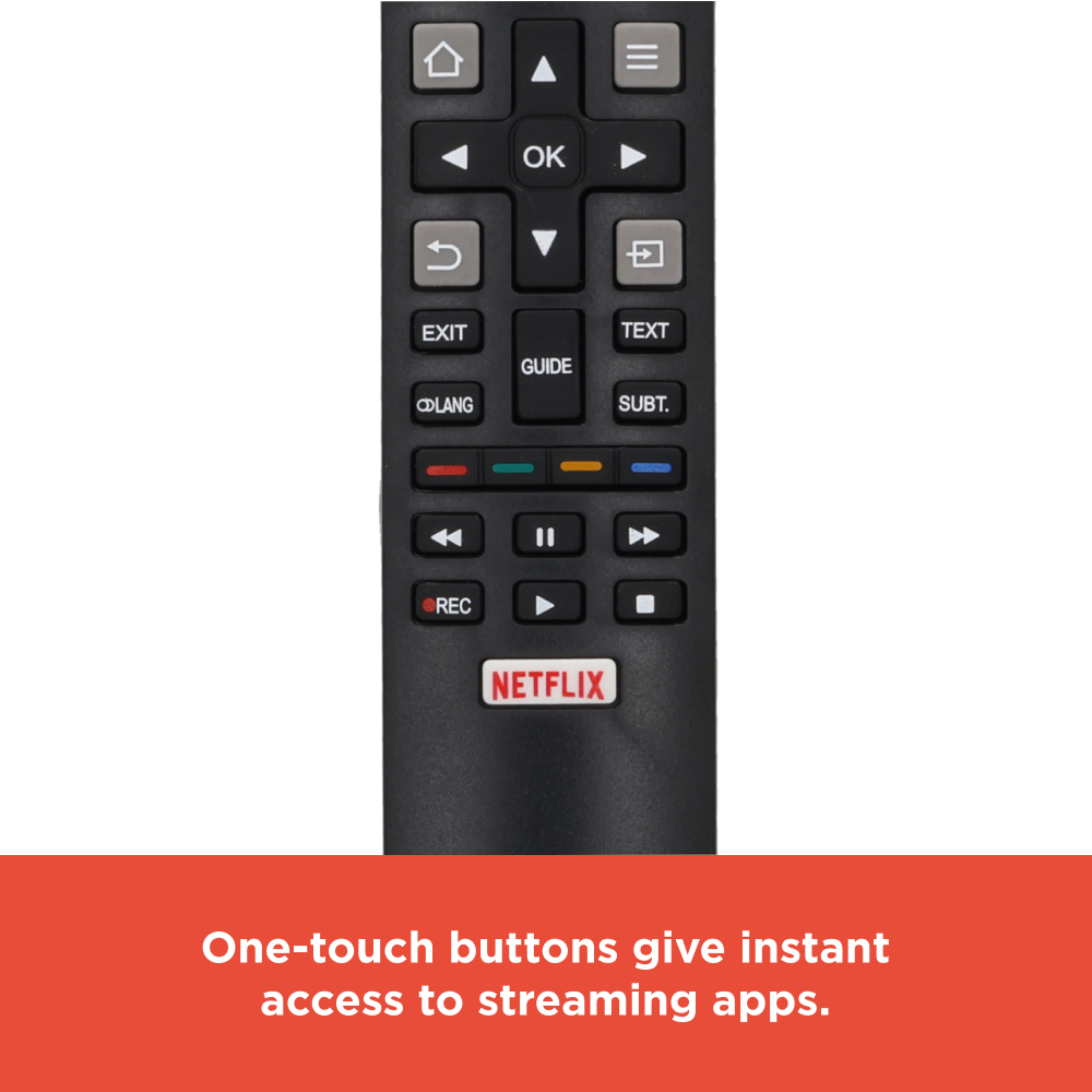 RadioShack Universal Remote Control Compatible with TCL TVs