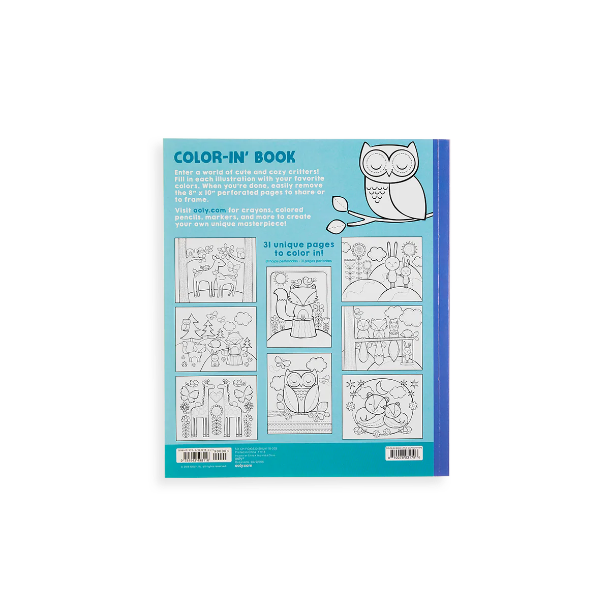 Little Cozy Critters Coloring Book