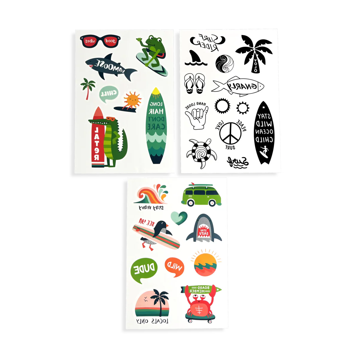 Mini Tattoo Palooza Temporary Tattoos - Beach Days