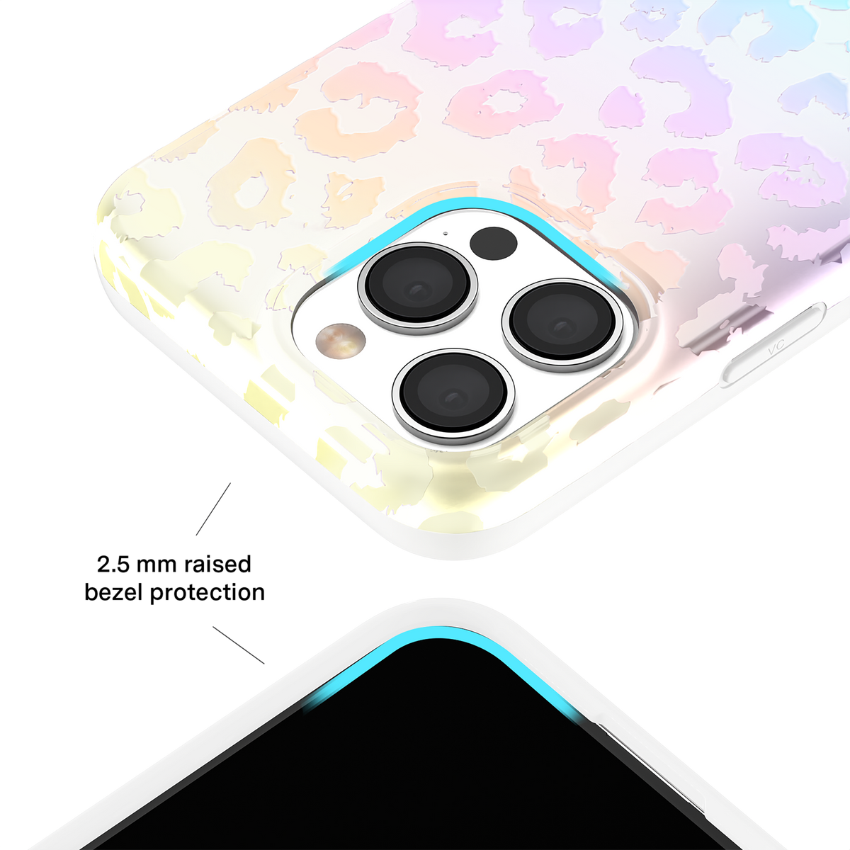 Iphone 16 Pro Max Magsafe Case - White Opal Leopard