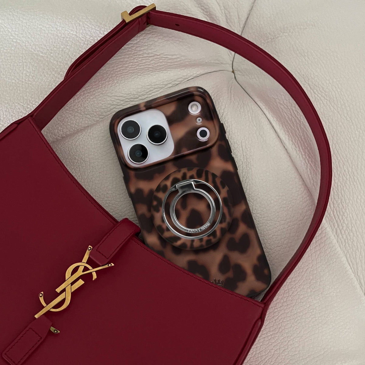 VELVET CAVIAR - MagSafe Phone Grip Ring - It Girl Leopard