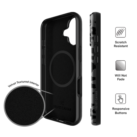 Velvet Caviar Case with MagSafe for iPhone 17 - Black Leopard
