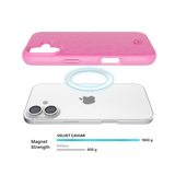 iPhone 17 Velvet Caviar MagSafe Case - Hot PInk Leopard