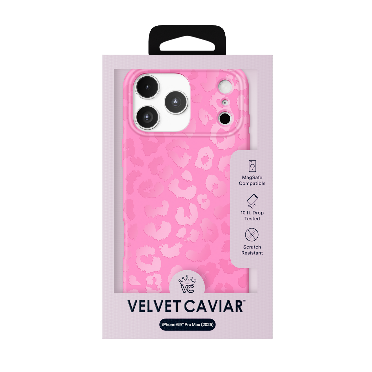 Velvet Caviar Case with MagSafe for iPhone 17 Pro Max - Hot Pink Leopard