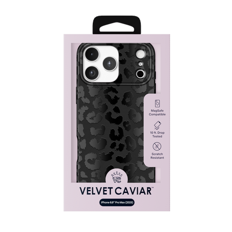 Velvet Caviar - MagSafe Case for Apple iPhone 17 Pro Max - Black Leopard