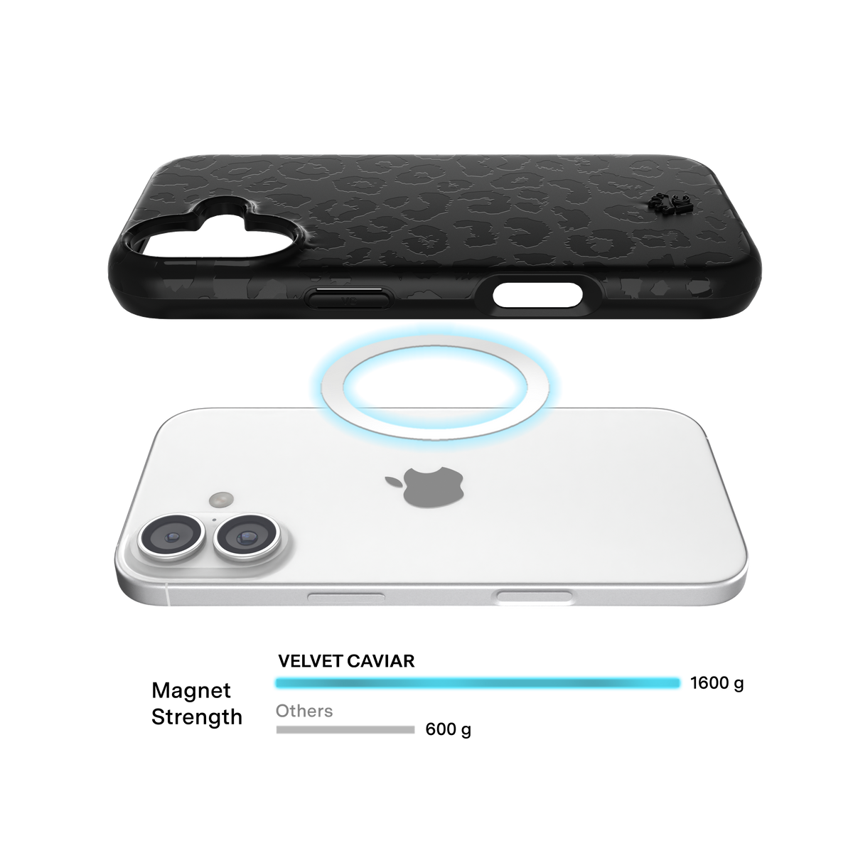 Velvet Caviar Case with MagSafe for iPhone 17 - Black Leopard
