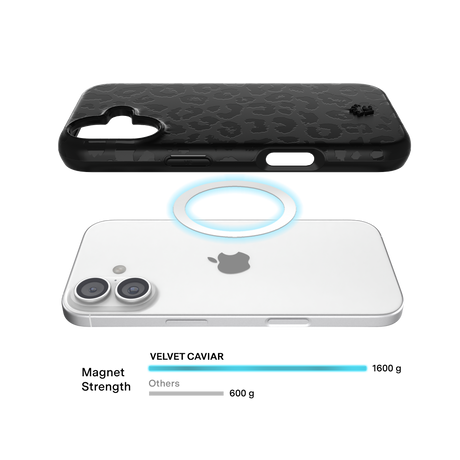 Velvet Caviar Case with MagSafe for iPhone 17 - Black Leopard